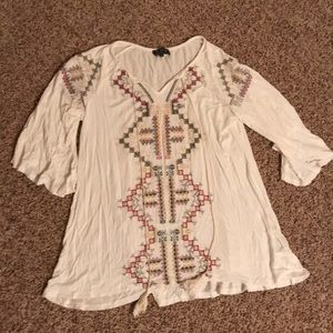 Cream Aztec Top from stitch fix